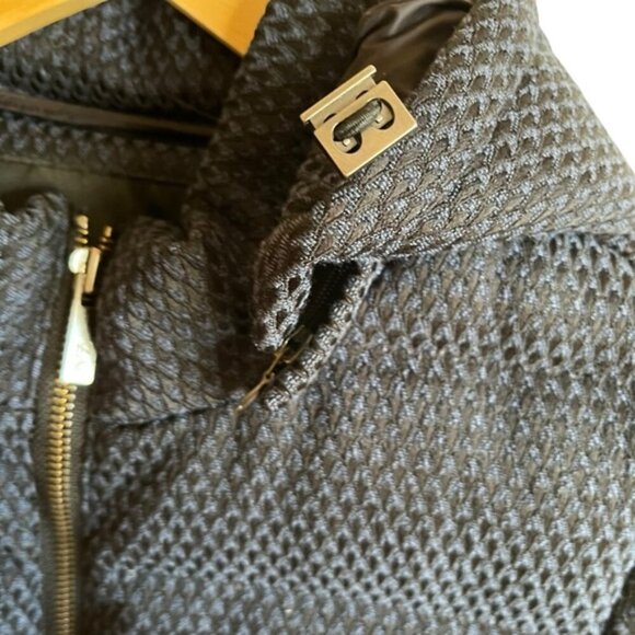 Zac Posen Fiona Puffer Jacket XS Blue Black Feather Down - Picture 11 of 16